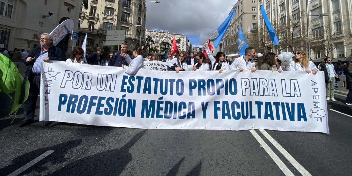 Foto: Huelga de médicos en España /cortesía 