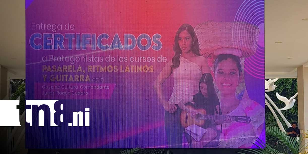 Foto: Certificación de jóvenes en cursos culturales en Nicaragua/TN8
