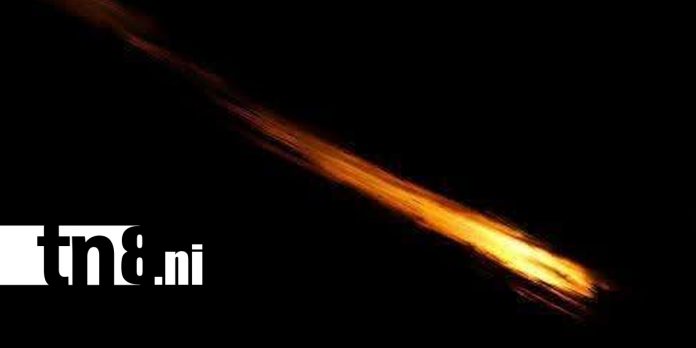 Foto:Luz misteriosa sobre el Caribe Sur/TN8 Foto:Luz misteriosa sobre el Caribe Sur/TN8