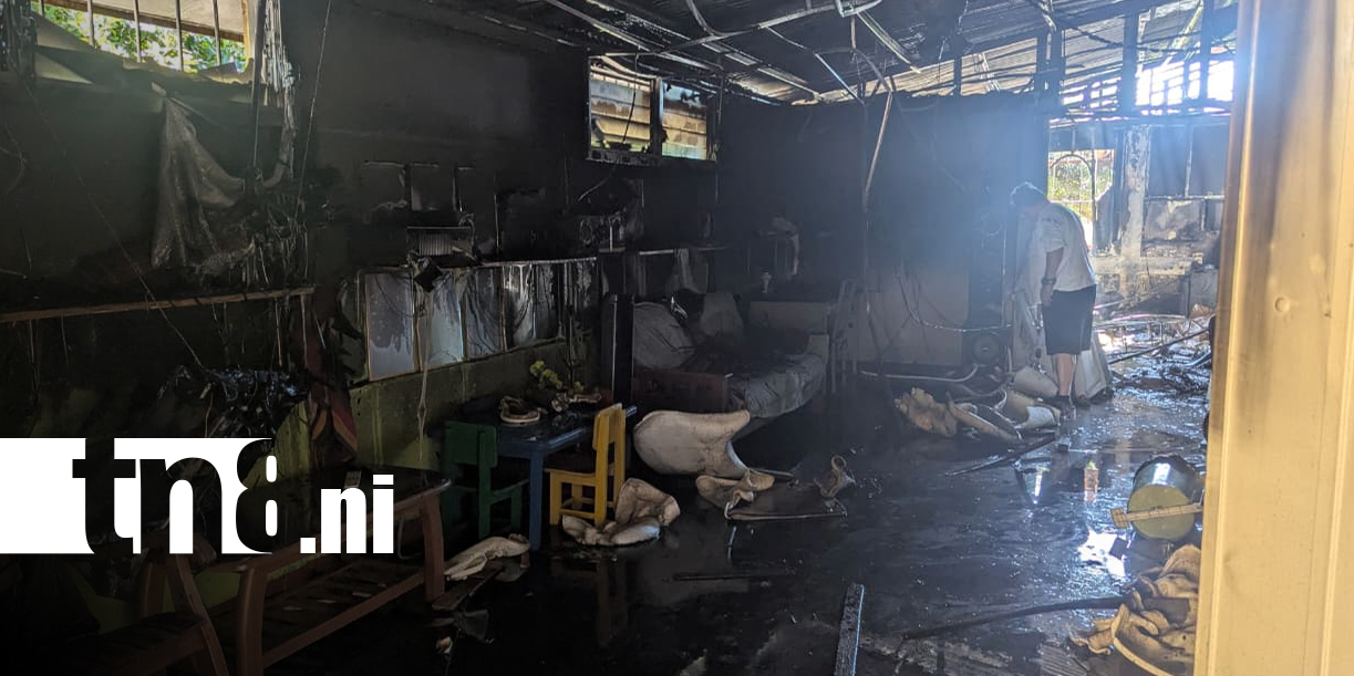Foto: Incendio reduce a cenizas vivienda en Ciudad Sandino y deja pérdidas de hasta $ 20 mil/TN8