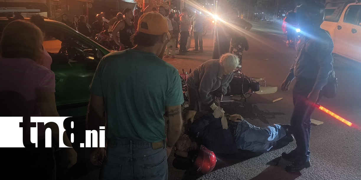 Foto: Adulto mayor resulta gravemente lesionado tras fuerte colisión en Estelí/TN8