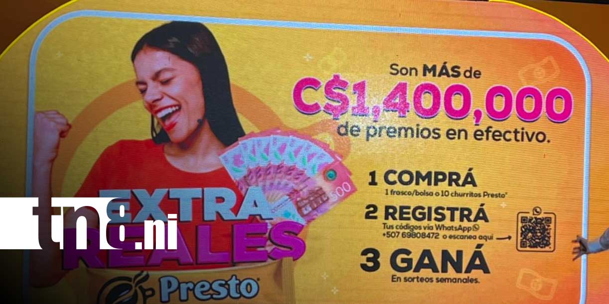 Foto: Café Presto recompensa la fidelidad con sorteos semanales en Nicaragua/TN8
