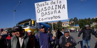 Foto: Crisis del combustible en Bolivia /cortesía