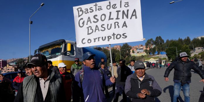 Foto: Crisis del combustible en Bolivia /cortesía