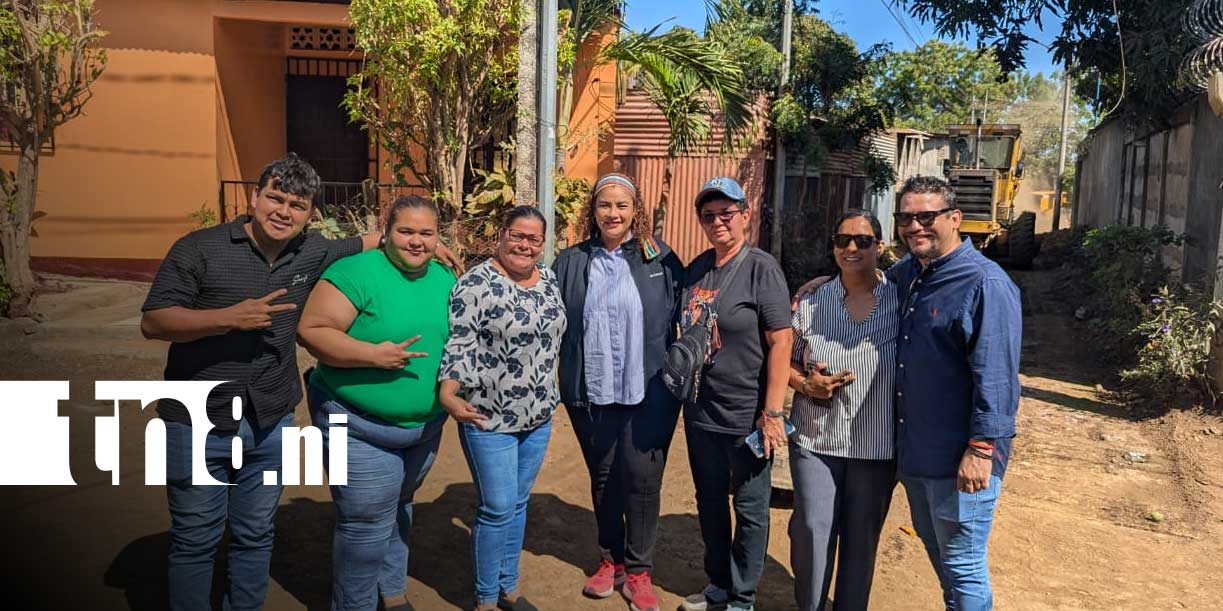 Foto: Tres cuadras mejoradas en el barrio Manolo Morales / TN8