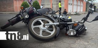 Foto: Dos conductores lesionados tras choque de motocicletas en Juigalpa/TN8