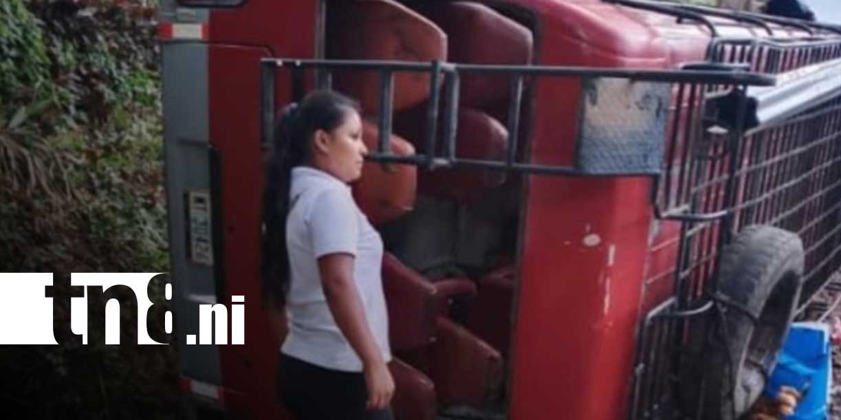Foto: Accidente en Matagalpa deja una mujer muerta en microbús/TN8