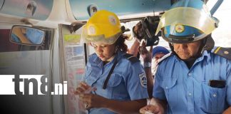 Foto: Bomberos Unidos inspeccionan buses y negocios de la COTRAN del Mayoreo / TN8