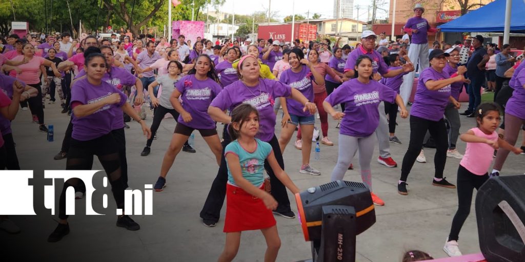 Foto: Alcaldía de Managua celebra el Día de la Mujer con emotivo Zumbatón/TN8