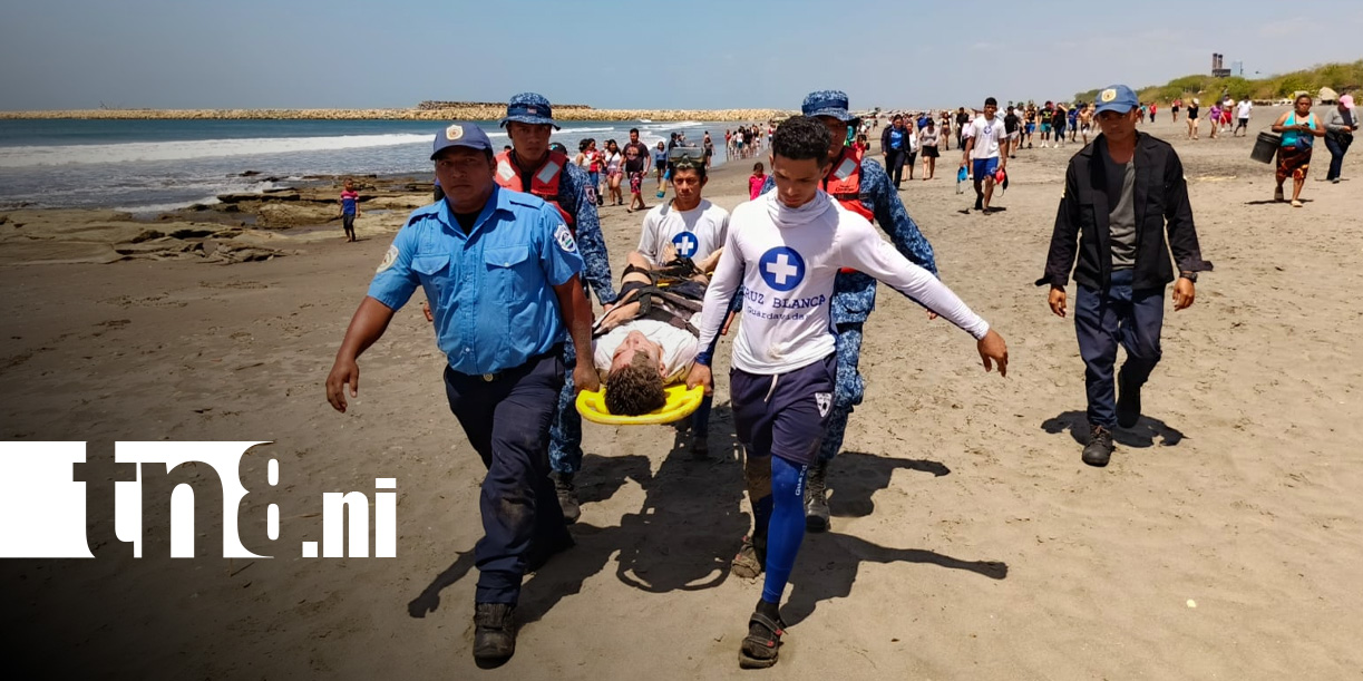 Foto: Tragedia en la playa Miramar, León /TN8