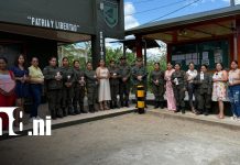 Ejército de Nicaragua rinde homenaje a las mujeres del batallón ecológico «Bosawas» Foto: Mujeres del Ejército reciben homenaje en el Batallón Bosawas por el Día de la Mujer/TN8