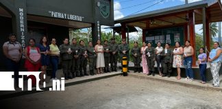 Foto: Mujeres del Ejército reciben homenaje en el Batallón Bosawas por el Día de la Mujer/TN8