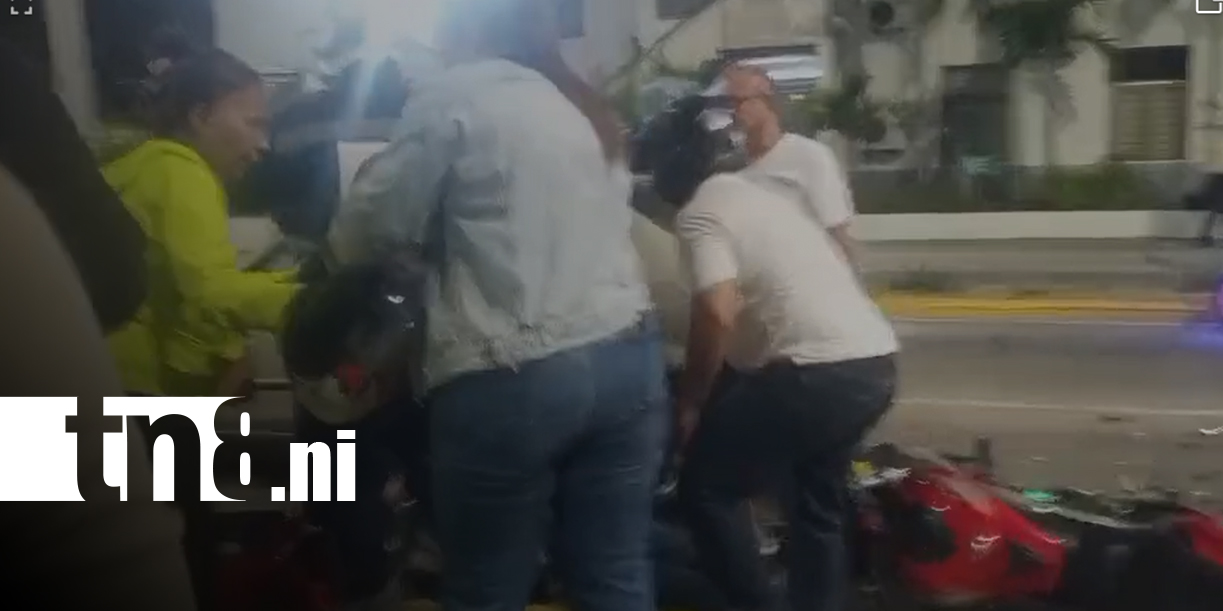 Foto: Accidente en el Zumen deja motociclista lesionado en Managua/TN8