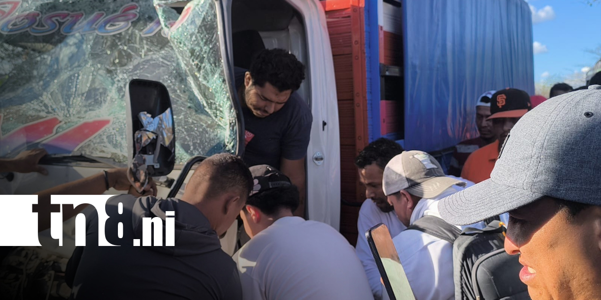 Foto: Conductor sufre fractura tras impactar contra camión en carretera de Estelí/ TN8