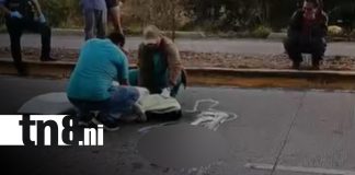 Foto:Muere peatón en Villa Sol, Managua/ TN8