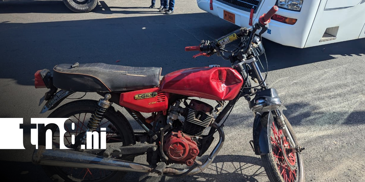 Foto: Motociclista resulta gravemente lesionado tras accidente en Ciudad Sandino/TN8