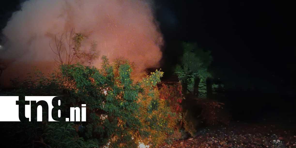 Foto: Incendio en Las Torres casi provoca tragedia en Managua/TN8