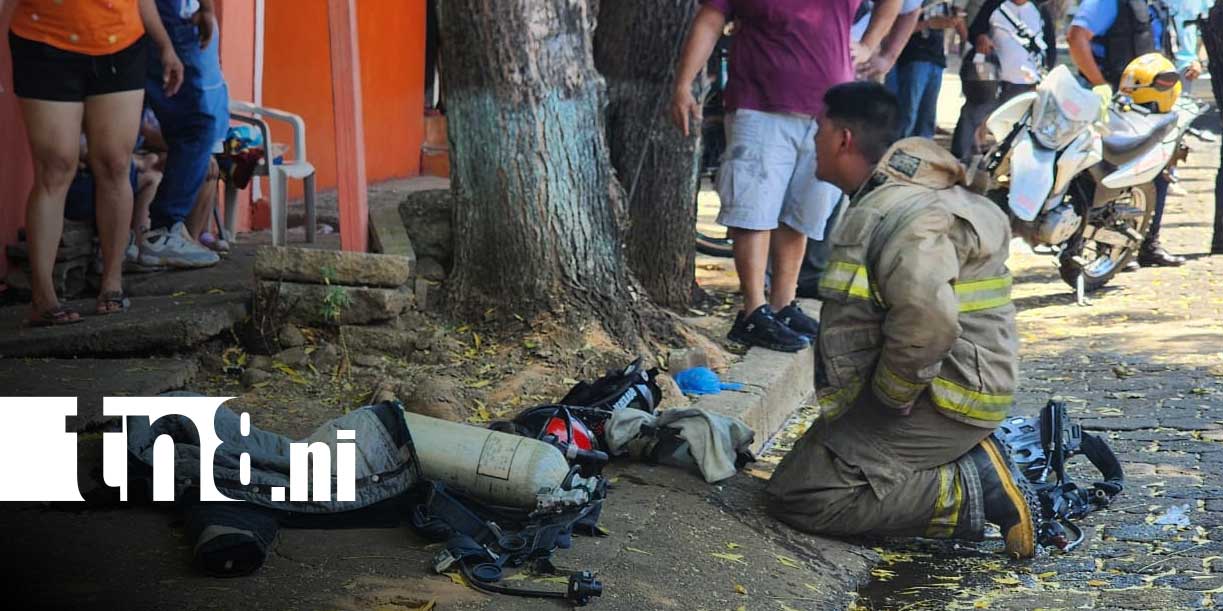Foto: Incendio destruye vivienda en Managua / TN8