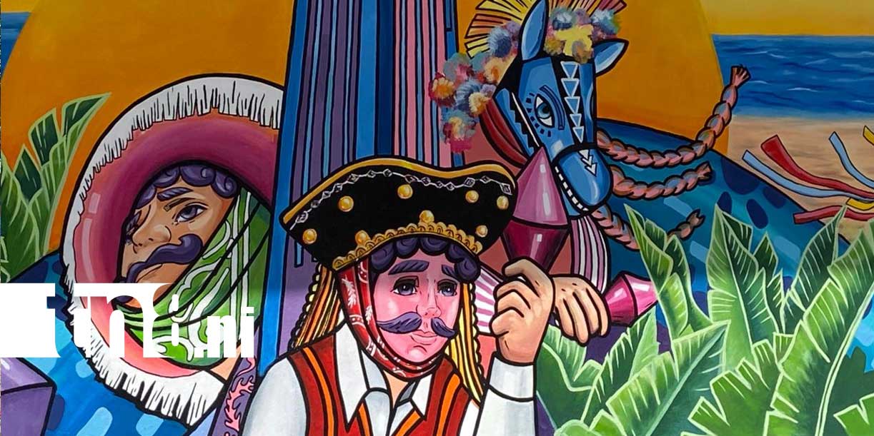 Foto: Nuevo mural resalta tradiciones y embellece centro turístico en Diriamba/TN8