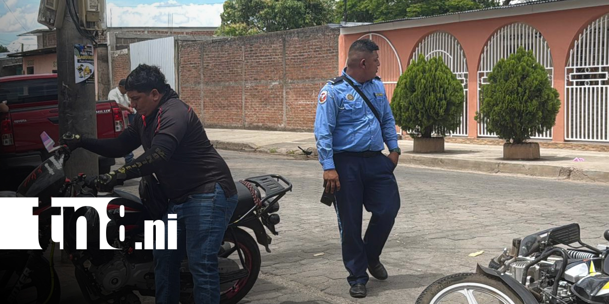 Foto: Dos conductores lesionados tras choque de motocicletas en Juigalpa/TN8