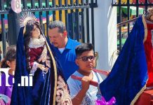 Niños y Niñas protagonizan viacrucis infantil en Rivas Foto: Familias acompañan viacrucis infantil en Rivas/Cortesía