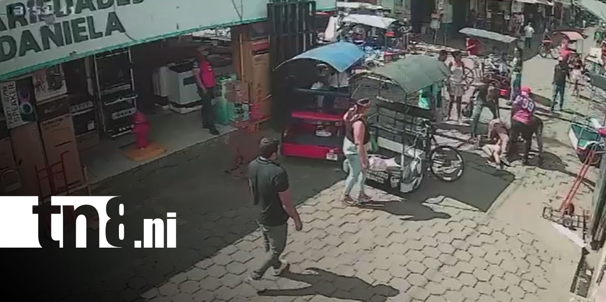Foto: Chinandega entre robo audaz y pelea en pleno mercado/TN8