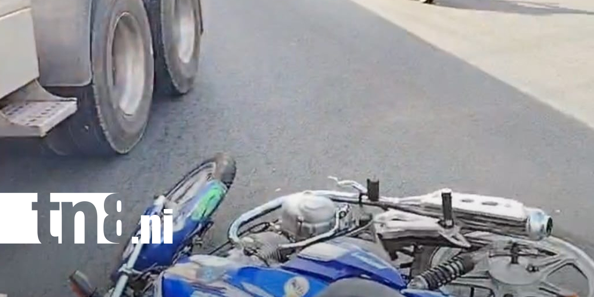 Foto: Impacta contra rastra en entrada a La Botella, Jinotepe /TN8