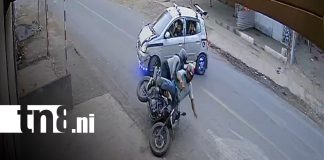 Foto:Cámaras registran choque en carretera vieja a León/ TN8