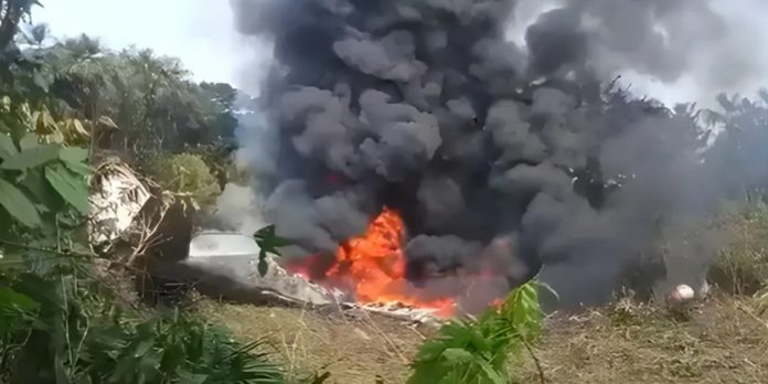 Foto: Avión de la Fuerza Aeroespacial de Colombia con soldados a bordo sufre fatal accidente /Cortesía