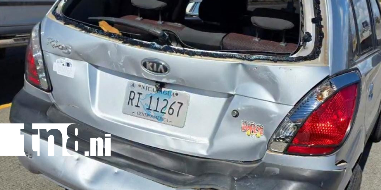 Foto: Costa Azul “la ve pálida” en accidente de tránsito en Malacatoya /TN8