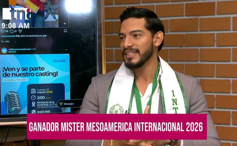 Foto: Melkin Fuentes, Mister Mesoamérica Internacional, desde Nicaragua