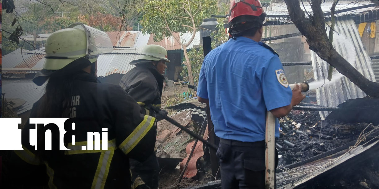 Foto: Incendio afecta a familia en San Lucas, Madriz/TN8