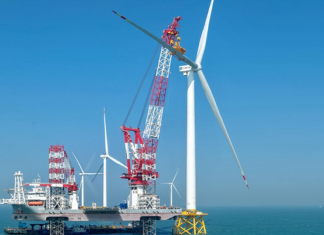 Foto:China pone en marcha la turbina eólica marina/Cortesía