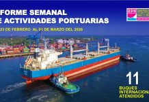 Foto: Reporte de actividades portuarias en Nicaragua