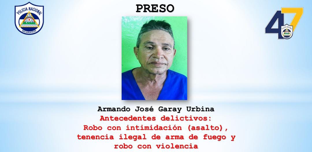 Foto: Preso por asalto a cambista en Masaya