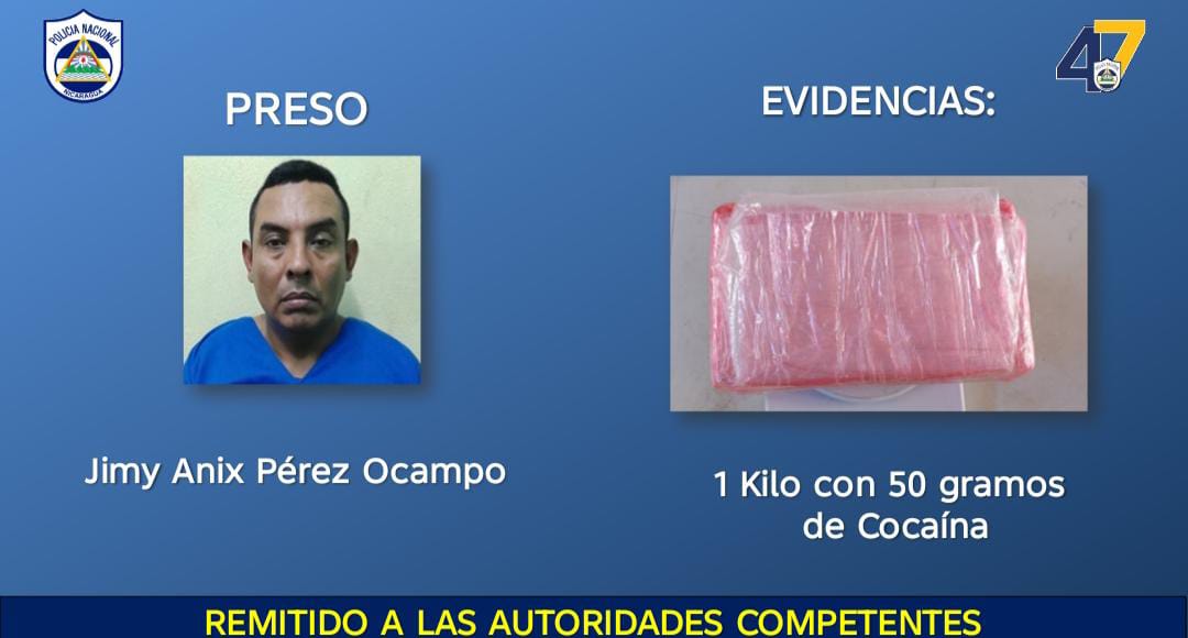 Foto: Sujetos presos por cocaína en Nicaragua 