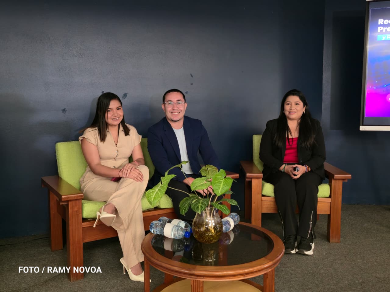 Foto: Encuentro de comunicación entre estudiantes y periodistas de medios sandinistas