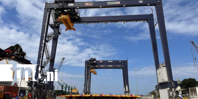 Foto: Puerto Corinto sigue modernizándose con cuatro nuevas grúas RTG y apiladoras /TN8 Foto: Puerto Corinto sigue modernizándose con cuatro nuevas grúas RTG y apiladoras /TN8