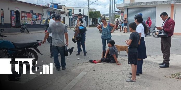 Foto: Choque con adolescentes en Estelí / TN8
