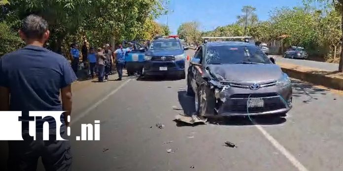 Foto: Accidente de tránsito en carretera Masaya - Granada, con dos lesionados / TN8