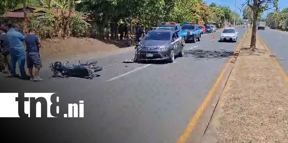 Foto: Accidente de tránsito en carretera Masaya - Granada, con dos lesionados / TN8