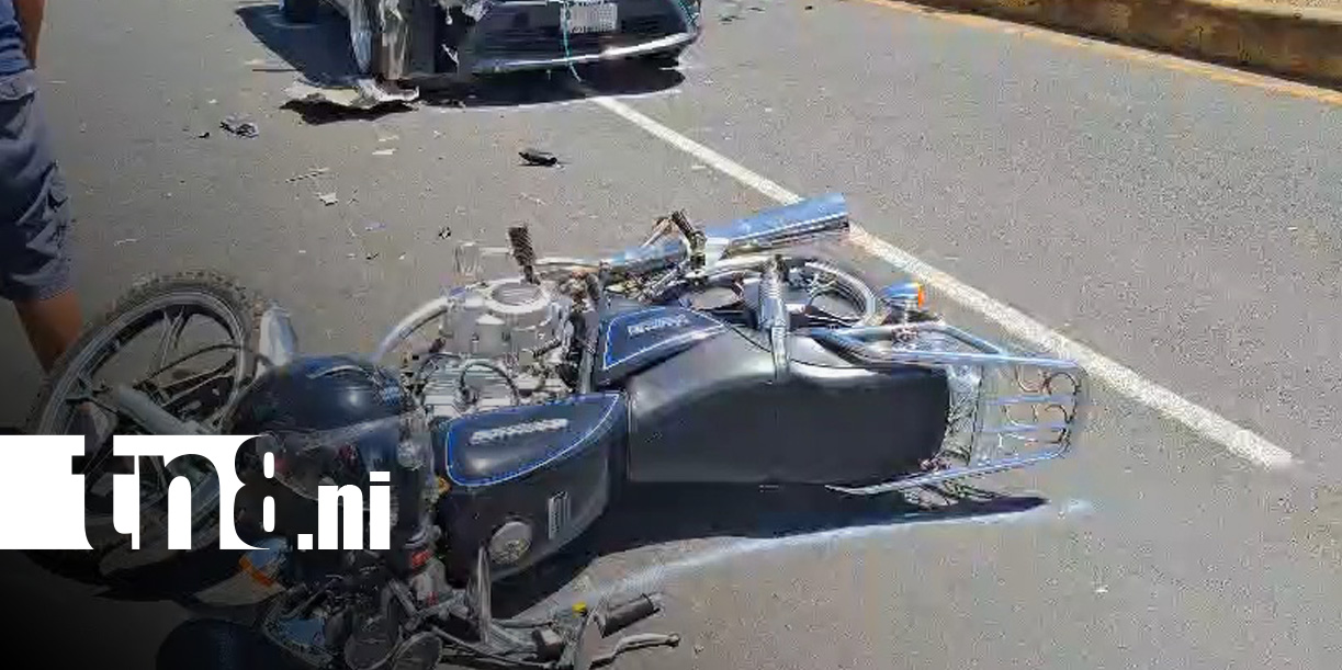 Foto: Accidente de tránsito en carretera Masaya - Granada, con dos lesionados / TN8