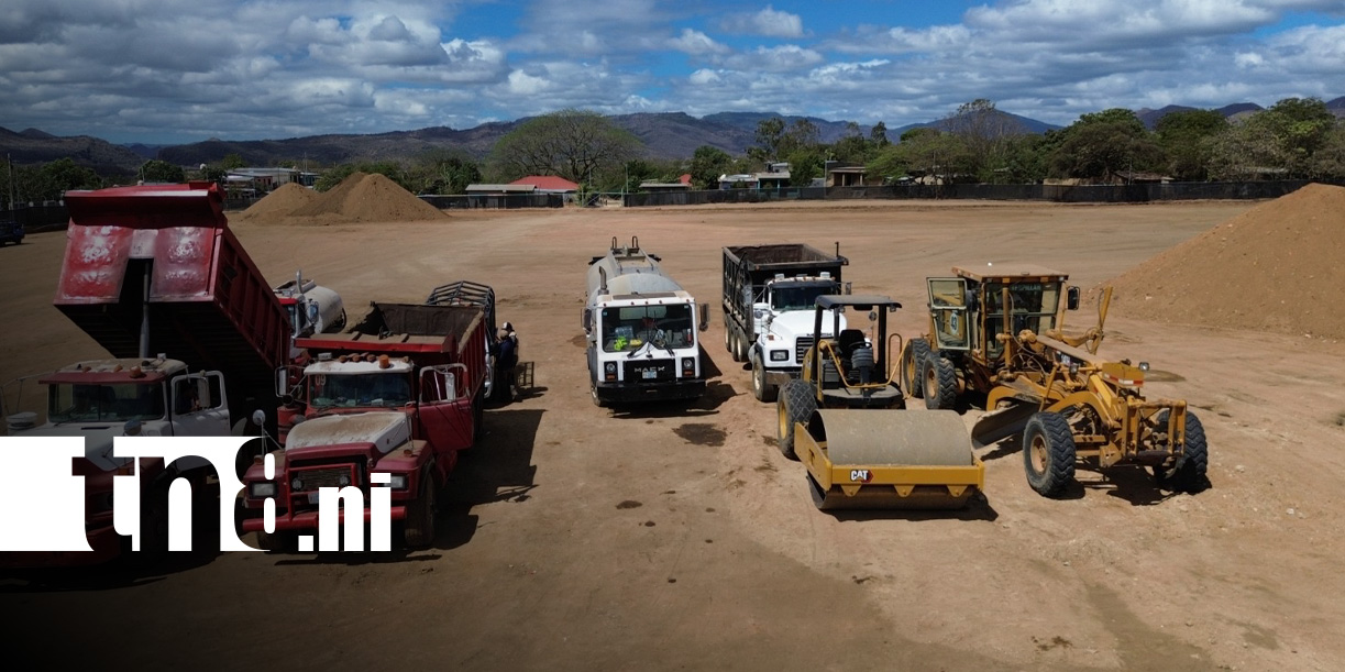 Foto: Construcción próxima de estadio de fútbol en Ocotal / TN8