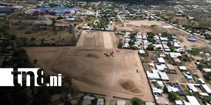 Foto: Construcción próxima de estadio de fútbol en Ocotal / TN8