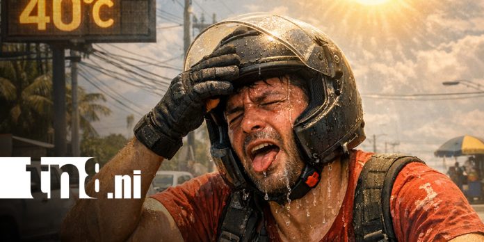 Foto: Fuerte calor en Nicaragua y los peligros a motorizados
