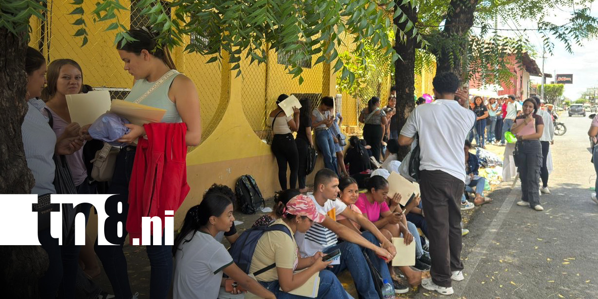 Foto: Solicitud de becas para universitarios en Chinandega / TN8