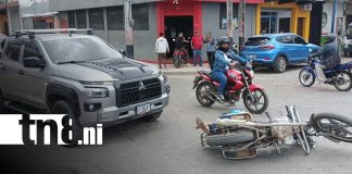 Foto: Accidente con motorizada lesionada en Estelí / TN8