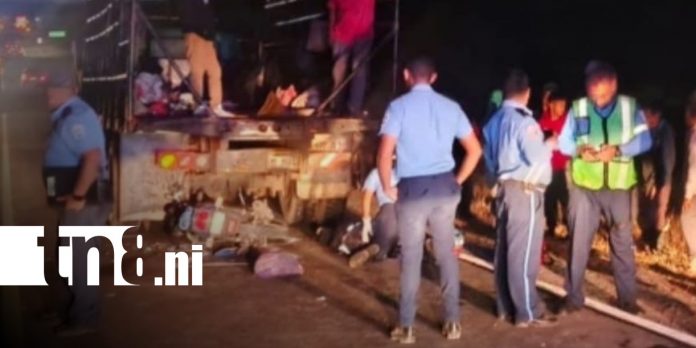 Foto: Accidente mortal en Tipitapa / TN8