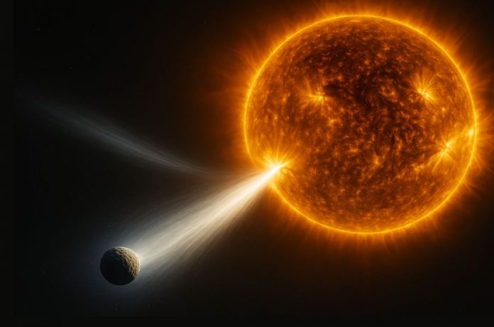 Foto:Cometa descubierto en 2026/Cortesía
