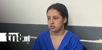 Foto: Mujer acusada de tráfico de drogas en Managua / TN8